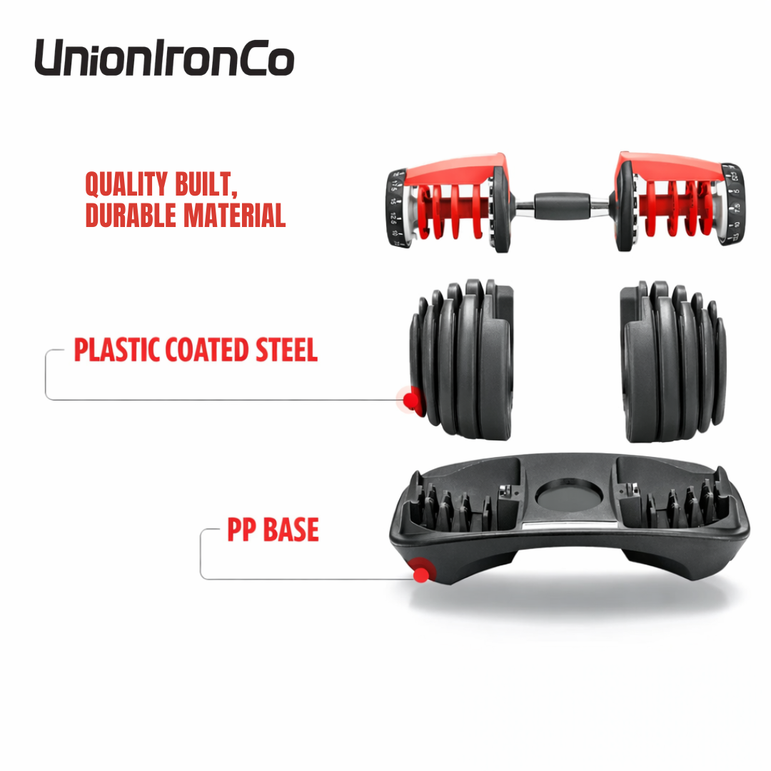 Adjustable Dumbbells Set (5 to 52.5 lb)